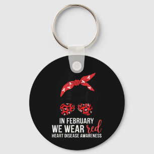 In February We Wear Red Chd Heart Disease Awarenes Key Ring