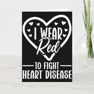 In February We Wear Red Heart Disease Awareness _4 Card
