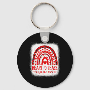 In February We Wear Red Heart Disease Awareness _9 Key Ring