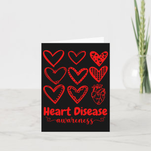 In February We Wear Red Heart Disease Awareness Ra Card