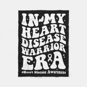 In February We Wear Red Heart Disease Awareness Wa Fleece Blanket