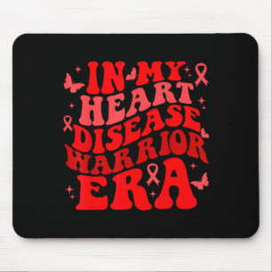In February We Wear Red Heart Disease Awareness Wa Mouse Pad
