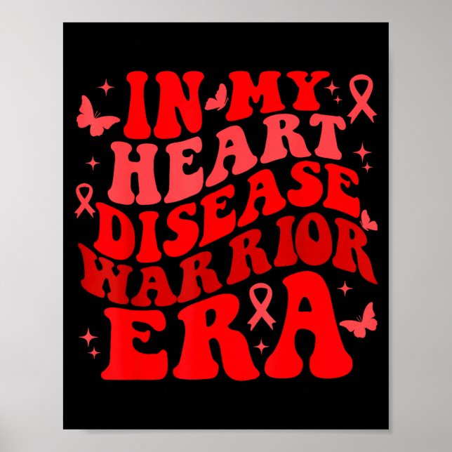 In February We Wear Red Heart Disease Awareness Wa Poster (Front)