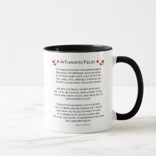 In Flanders Field The Poppies Blow John McCrae  Mug