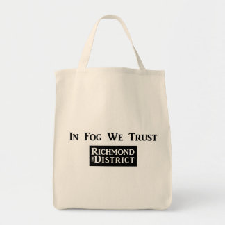 In Fog We Trust Grocery Tote Bag