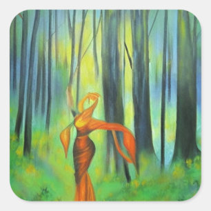  in forest dancing p square sticker
