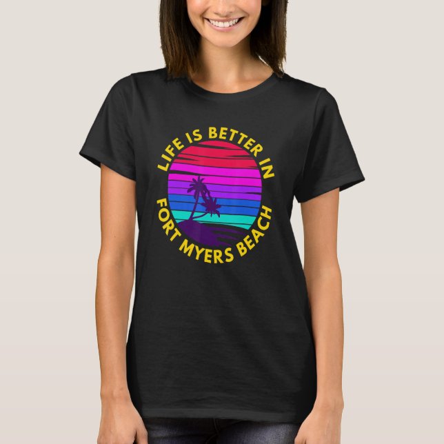 In Fort Myers Beach Design T-Shirt (Front)