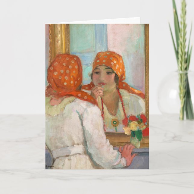 In Front of the Mirror | Henri Lebasque Card (Front)