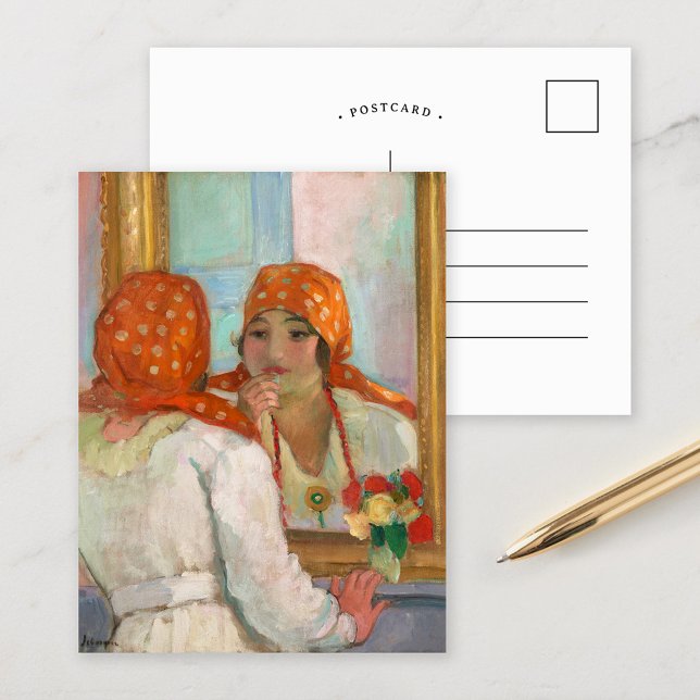 In Front of the Mirror | Henri Lebasque Postcard (Creator Uploaded)