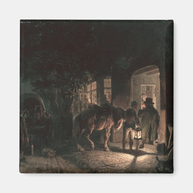 In front of the Pub, 1843 Magnet (Front)