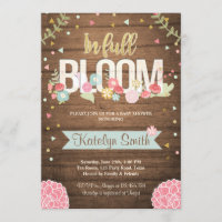 In Full bloom Baby Shower invitation Floral