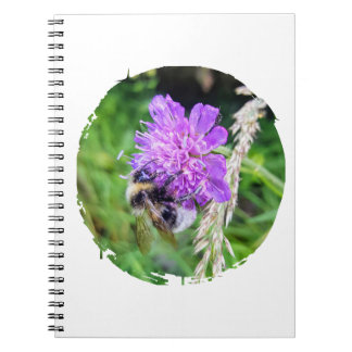 In full flower - notebook with bumblebee motif