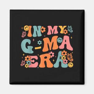 In g-ma era baby announcement for grandma mother's magnet