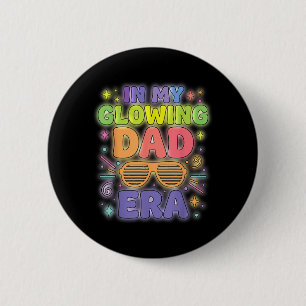 in Glowing Dad Era Colourful Bright Groovy Fathers 6 Cm Round Badge
