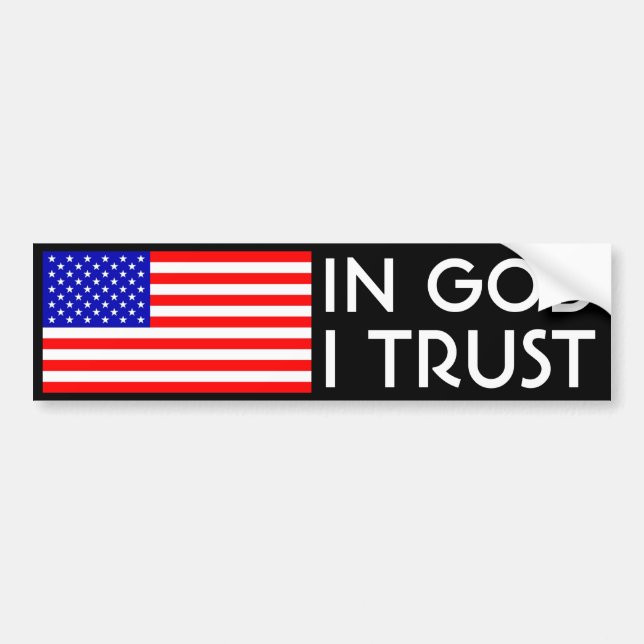 In God I Trust Bumper Sticker (Front)