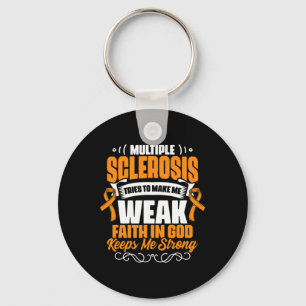 In God Ms Awareness Multiple Sclerosis Survivor  Key Ring