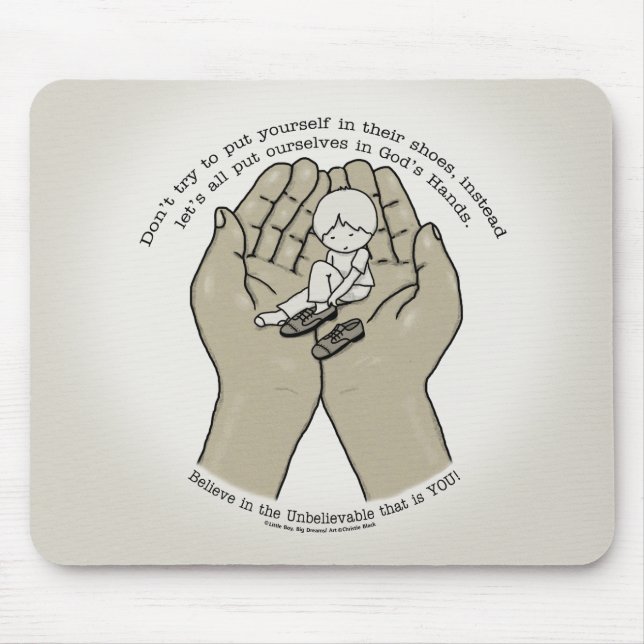 In God’s Hands Mouse Pad (Front)