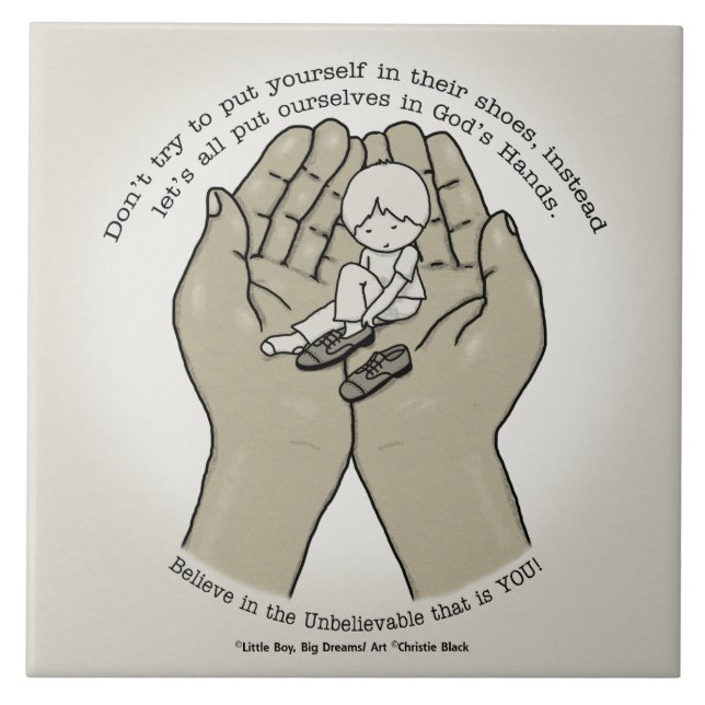 In God’s Hands Tile (Front)