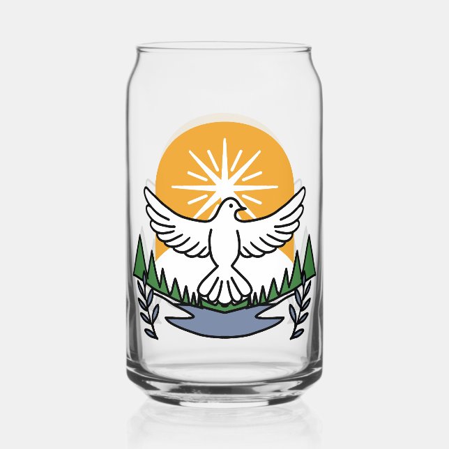 In God’s Spirit We Rise – Faith and Freedom Can Glass (Front)
