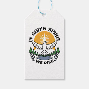 In God’s Spirit We Rise – Faith and Freedom Gift Tags