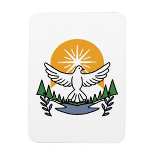 In God’s Spirit We Rise – Faith and Freedom Magnet