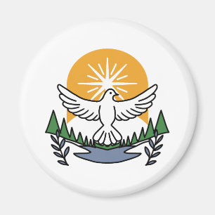 In God’s Spirit We Rise – Faith and Freedom Magnet