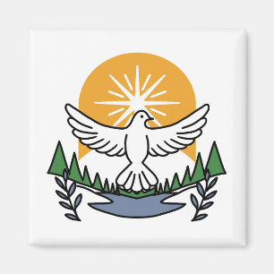 In God’s Spirit We Rise – Faith and Freedom Magnet