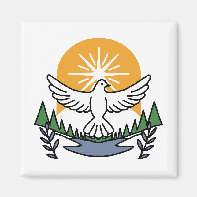 In God’s Spirit We Rise – Faith and Freedom Magnet (Front)