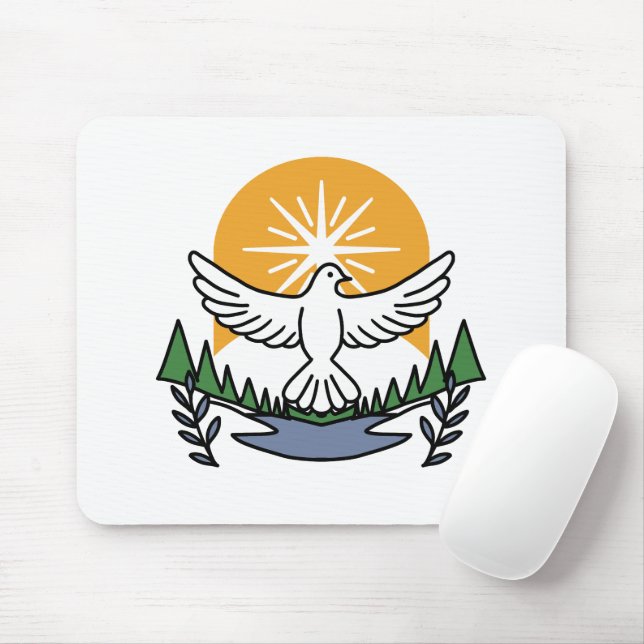 In God’s Spirit We Rise – Faith and Freedom Mouse Pad (With Mouse)