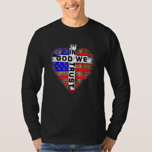 In God We Trust 4th Of July American Flag Patrioti T-Shirt