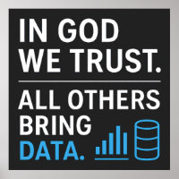 In God We Trust All Others Bring Data Lean Quote