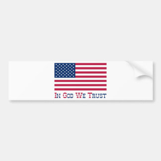 In God We Trust Bumper Sticker