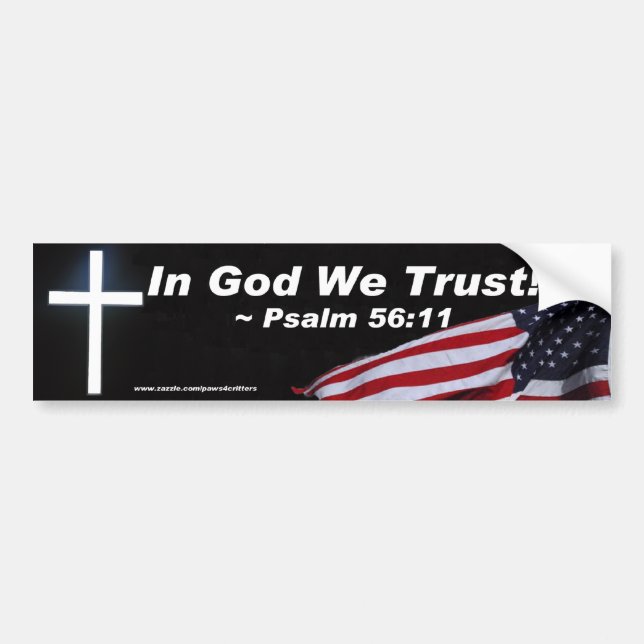 In God We Trust Bumper Sticker (Front)