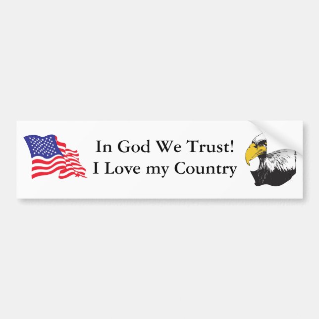 In God We Trust Bumper Sticker (Front)