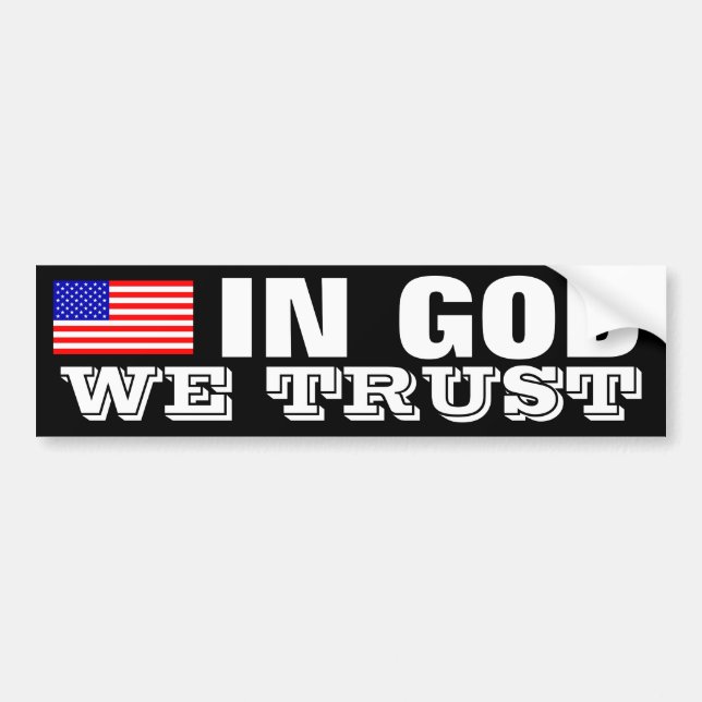 In God We Trust Bumper Sticker (Front)