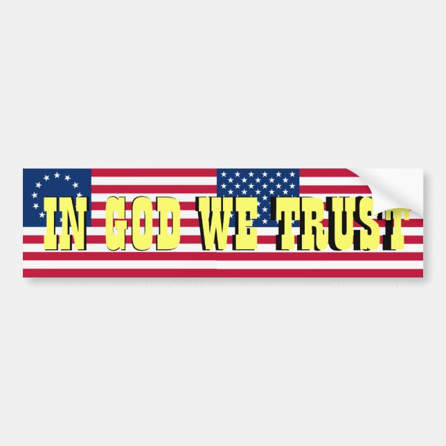 In God We Trust Bumper Sticker (Front)