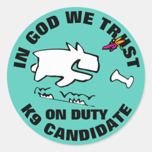 IN GOD WE TRUST CLASSIC ROUND STICKER