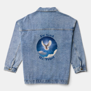 "In God We Trust" Decorative Denim Jacket