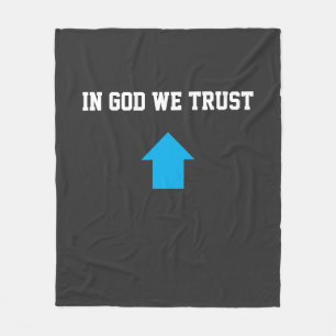 In God We Trust – Faith & Hope Aesthetic Fleece Blanket