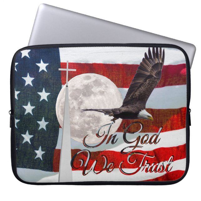 In God We Trust Laptop Sleeve (Front)