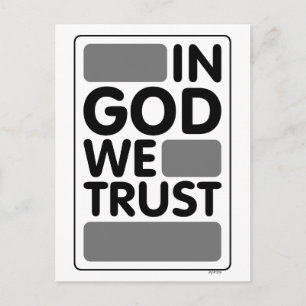 In God We Trust Postcard