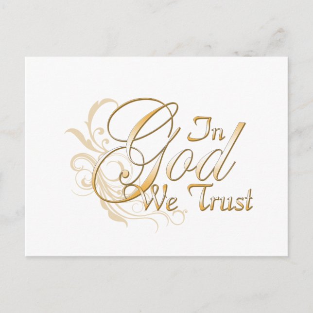 In God We Trust Postcard (Front)