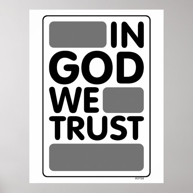 In God We Trust Poster (Front)