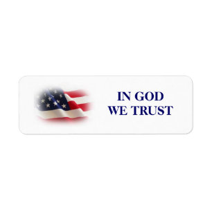 IN GOD WE TRUST RETURN ADDRESS LABEL