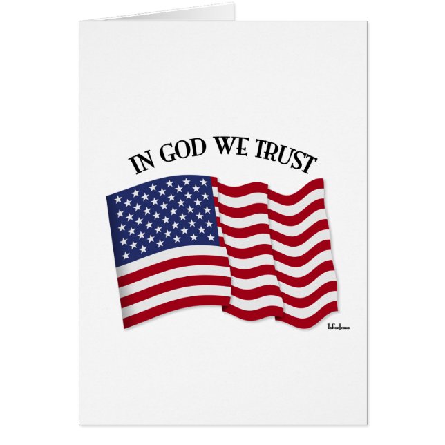 In God We Trust with US flag (Front)