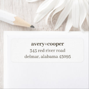 in God's love Wedding Return Address Label
