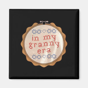 In Granny Era Funny Sarcastic Groovy Retro Mothers Magnet