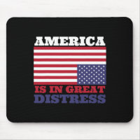 In Great Distress Upside Down American Flag United