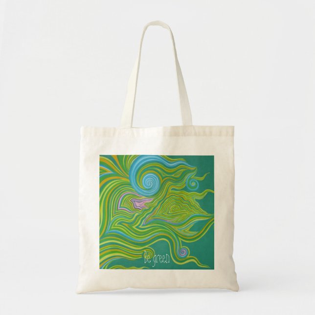 In green tote bag (Front)