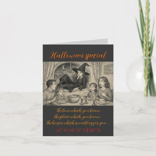 In Halloween welcome the witches! Invitation